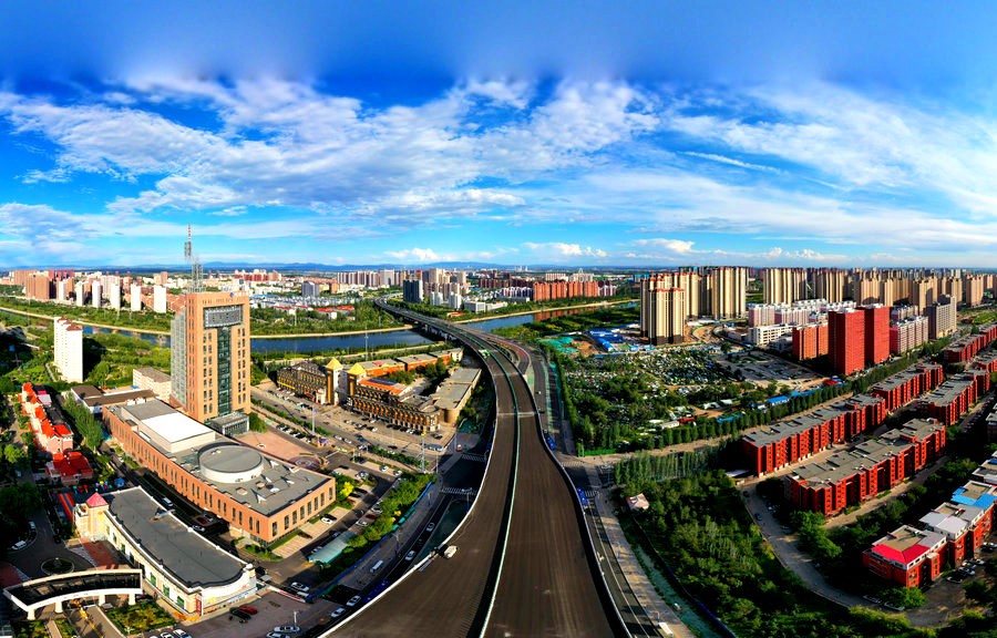 呼和浩特金盛快速路金橋段進(jìn)入收尾階段