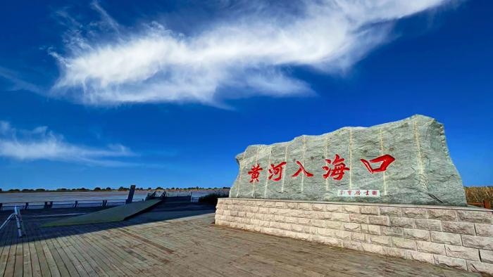 △黃河入海口位于山東東營市墾利區(qū)。(總臺(tái)央視記者彭漢明拍攝)