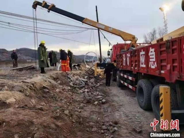 救援現(xiàn)場。 現(xiàn)場工作人員 供圖
