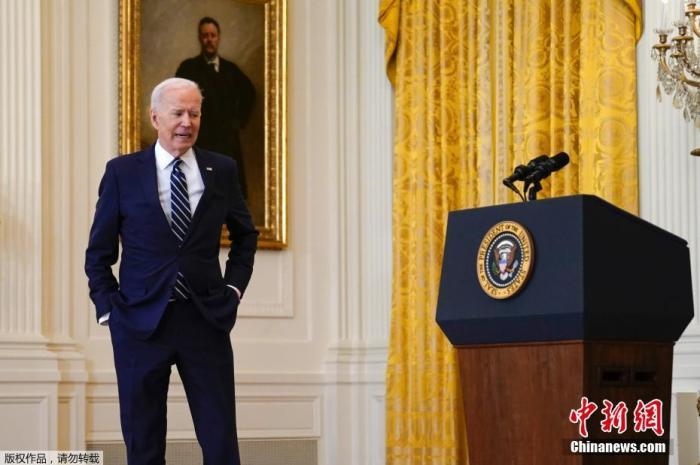 資料圖：美國(guó)總統(tǒng)拜登。