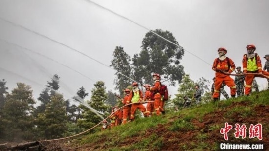 演練現(xiàn)場。瀘州消防供圖