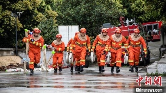 演練現(xiàn)場。瀘州消防供圖