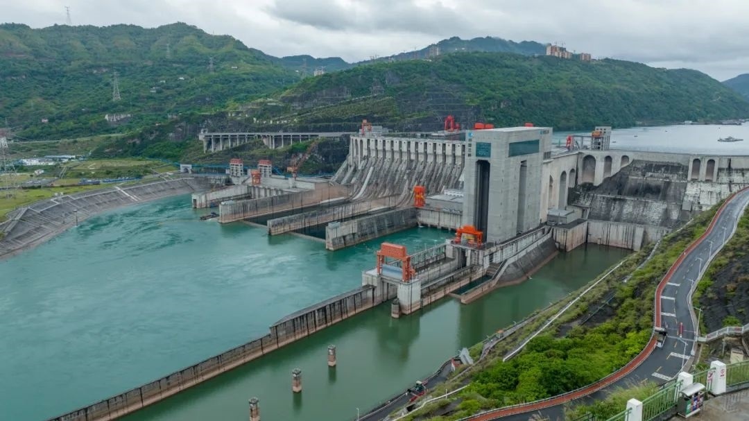 航拍向家壩升船機。受訪者供圖