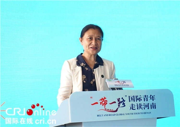 中國人民對外友好協(xié)會二級巡視員李冬梅致辭。賈親親 攝