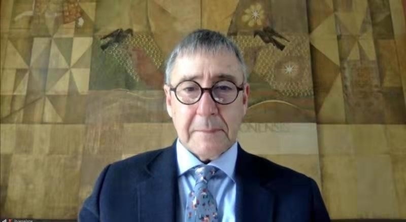 里斯本大學(xué)孔子學(xué)院葡方院長(zhǎng)若昂·巴雷羅。中國(guó)駐葡萄牙大使館供圖