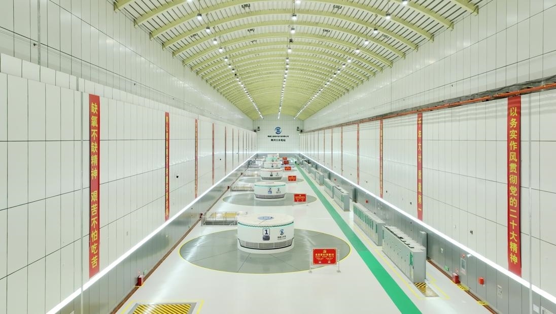 雅礱江兩河口水電站地下廠房。受訪者供圖