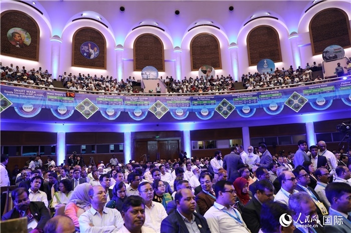 7月13日，達舍爾甘地污水處理廠項目竣工典禮舉行。人民網(wǎng)記者 孫廣勇攝