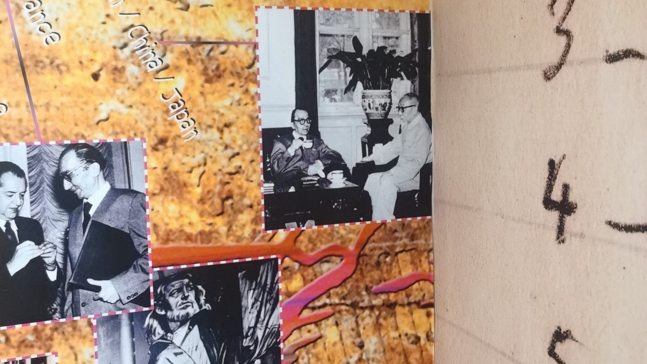 1957年，卡贊扎基斯第二次訪問(wèn)中國(guó)，期間與作家茅盾進(jìn)行交流。人民網(wǎng)記者 葛泰佚攝