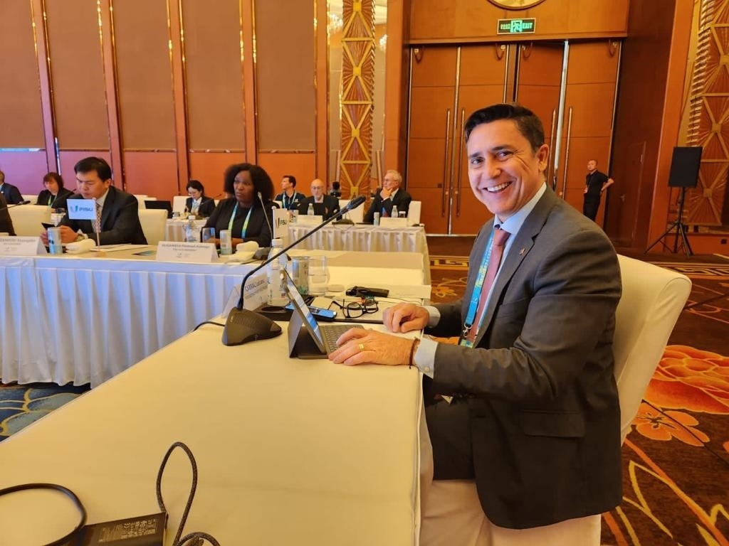 巴西大學(xué)生體育聯(lián)合會主席盧西亞諾·卡布拉爾(受訪者供圖)