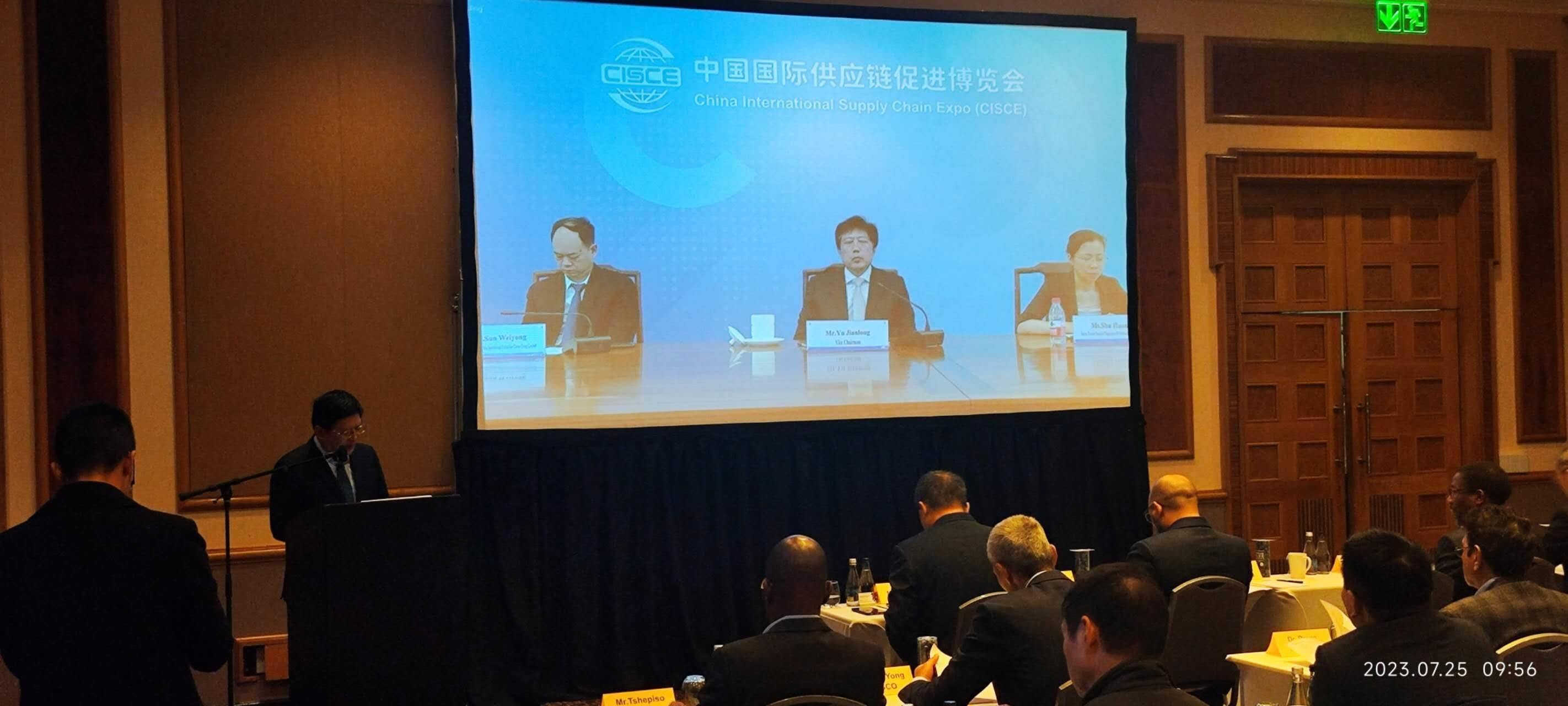 唐中東總領(lǐng)事致辭。圖片來源：貿(mào)促會(huì)