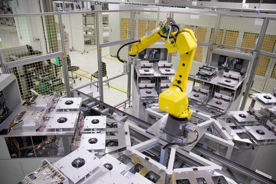 中興通訊“5G全連接智能工廠”。受訪者供圖