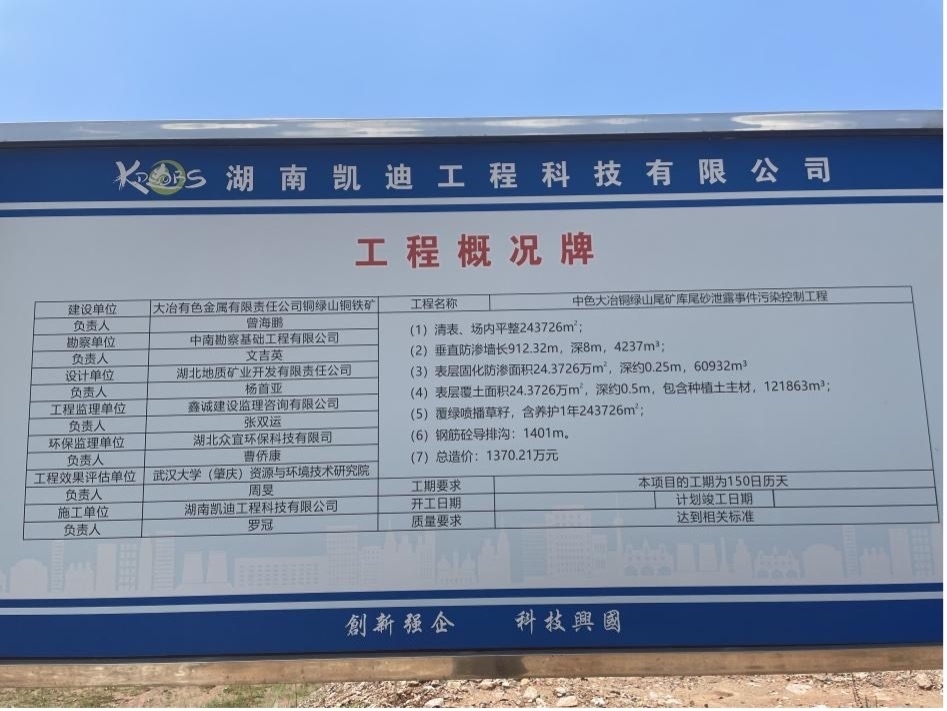 工程概況牌。 人民網(wǎng)記者 楊喬攝