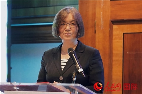 薛伶致辭。人民網(wǎng) 郭錦標攝