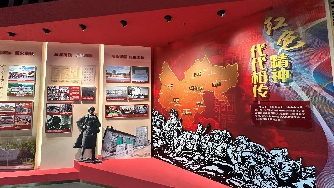 《千秋正氣-朝鮮族革命斗爭史陳列》展廳。人民網(wǎng)記者 金洪花攝