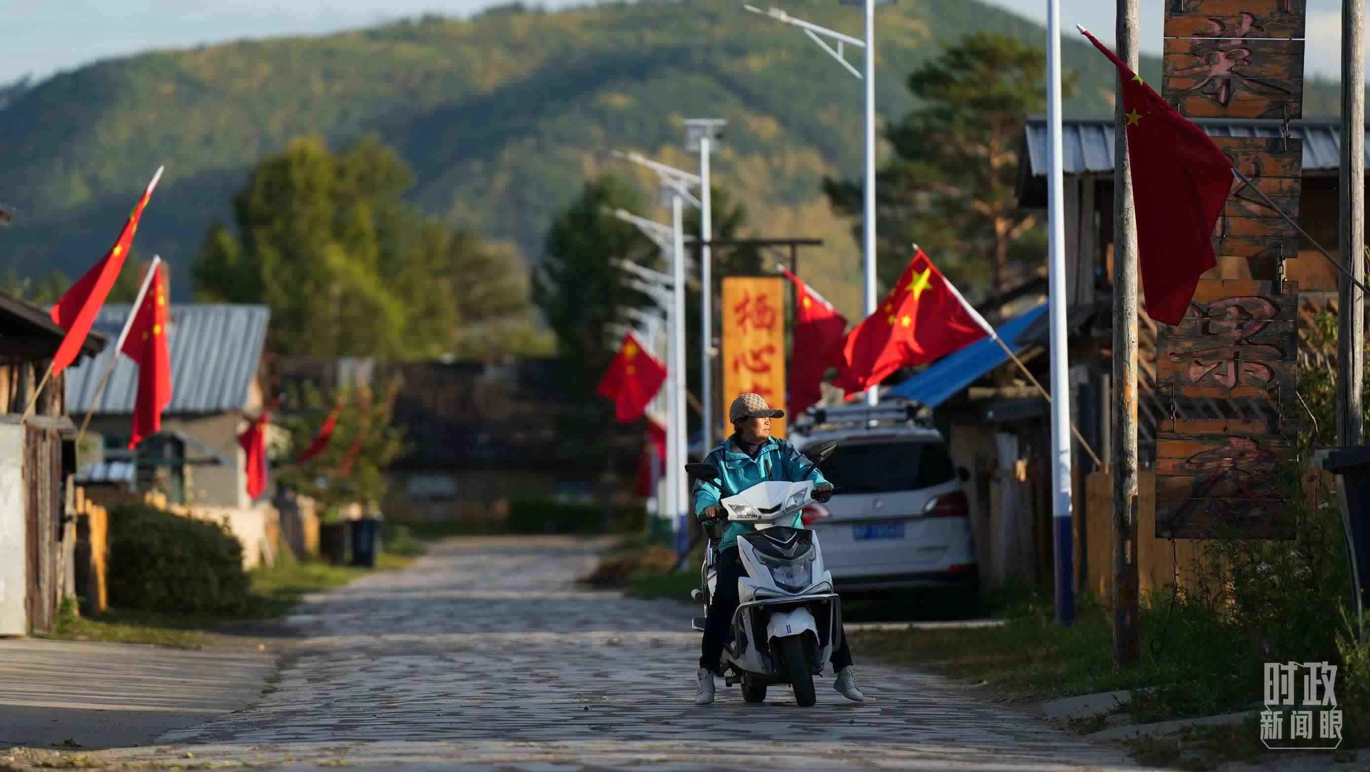 △北極村里民宿眾多。（總臺國廣記者李晉拍攝）