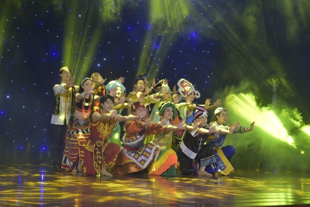 5月27日，演員在柬埔寨金邊真臘歌劇院演出。