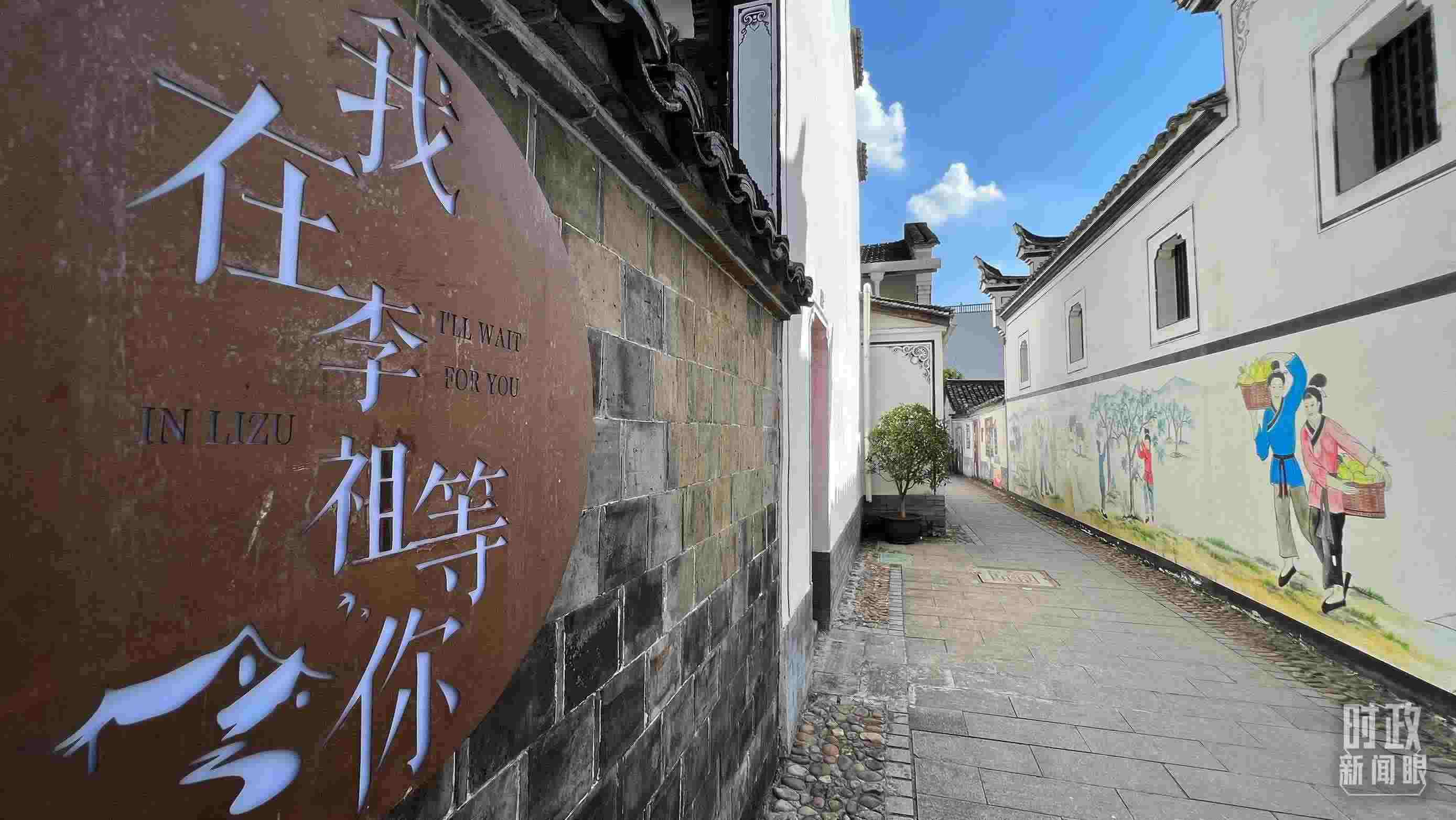 △村內(nèi)干凈整潔的小巷子。（總臺央視記者李煒拍攝）