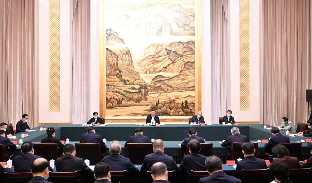  2023年5月17日上午，習近平在西安聽取陜西省委和省政府工作匯報并發(fā)表重要講話。