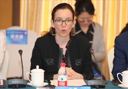 法國(guó)駐華大使館公使銜參贊白美燕致辭。主辦方供圖