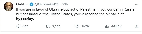 巴以爆發(fā)新沖突后，他再指西方“雙標(biāo)”