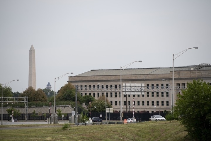 這是2021年8月3日在美國弗吉尼亞州阿靈頓拍攝的美國國防部所在地五角大樓。新華社記者劉杰攝