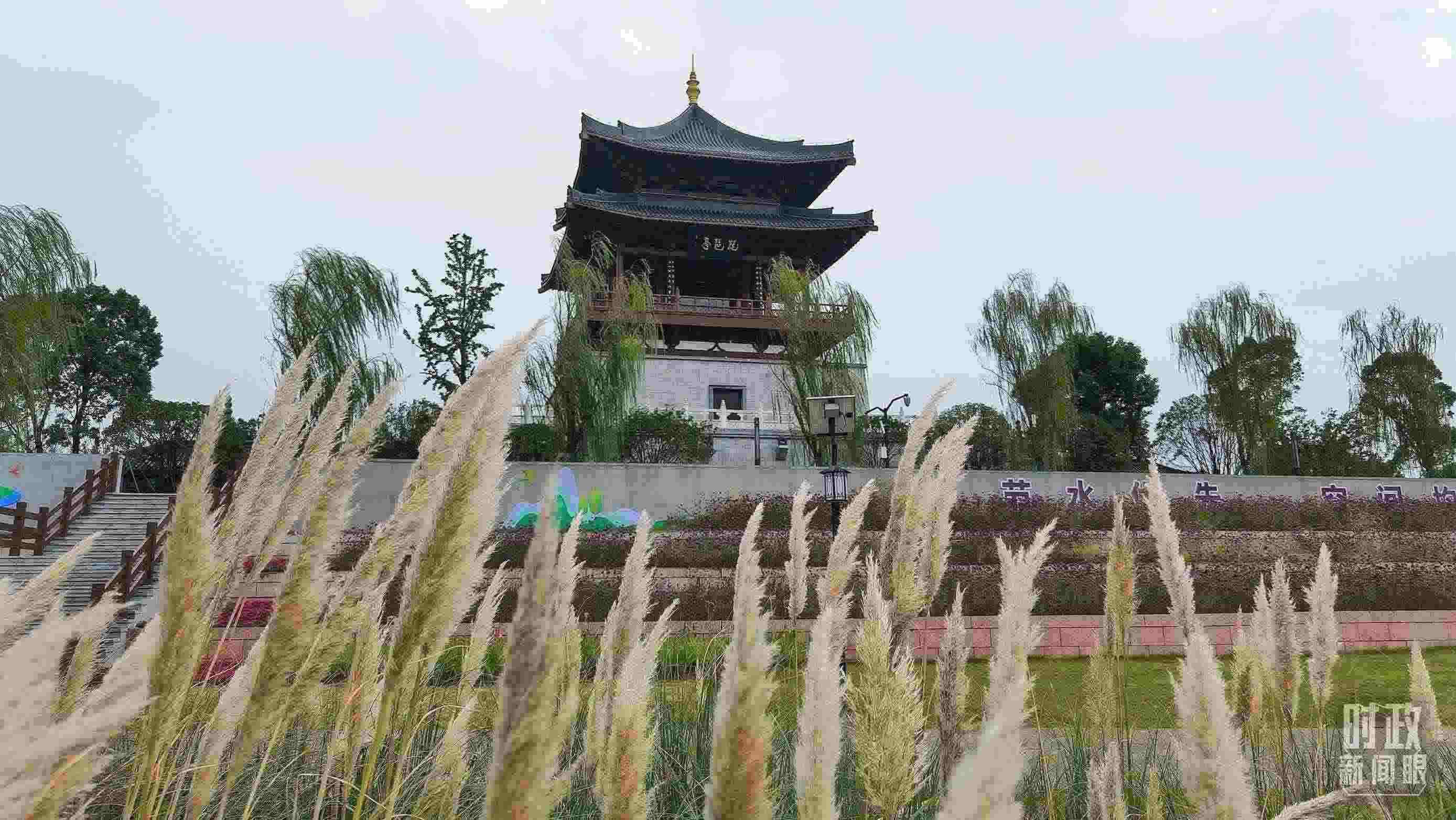 △長江國家文化公園九江城區(qū)段。（總臺(tái)央視記者程鋮拍攝）