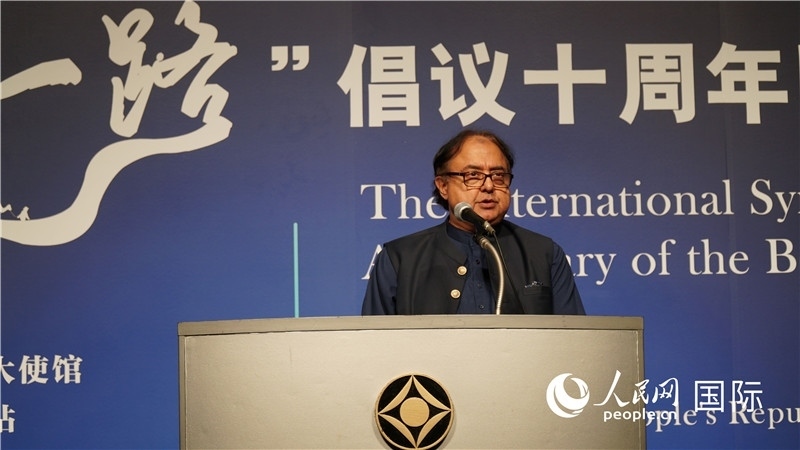 巴基斯坦駐日大使塔拉爾發(fā)言。人民網(wǎng) 蔣曉辰攝