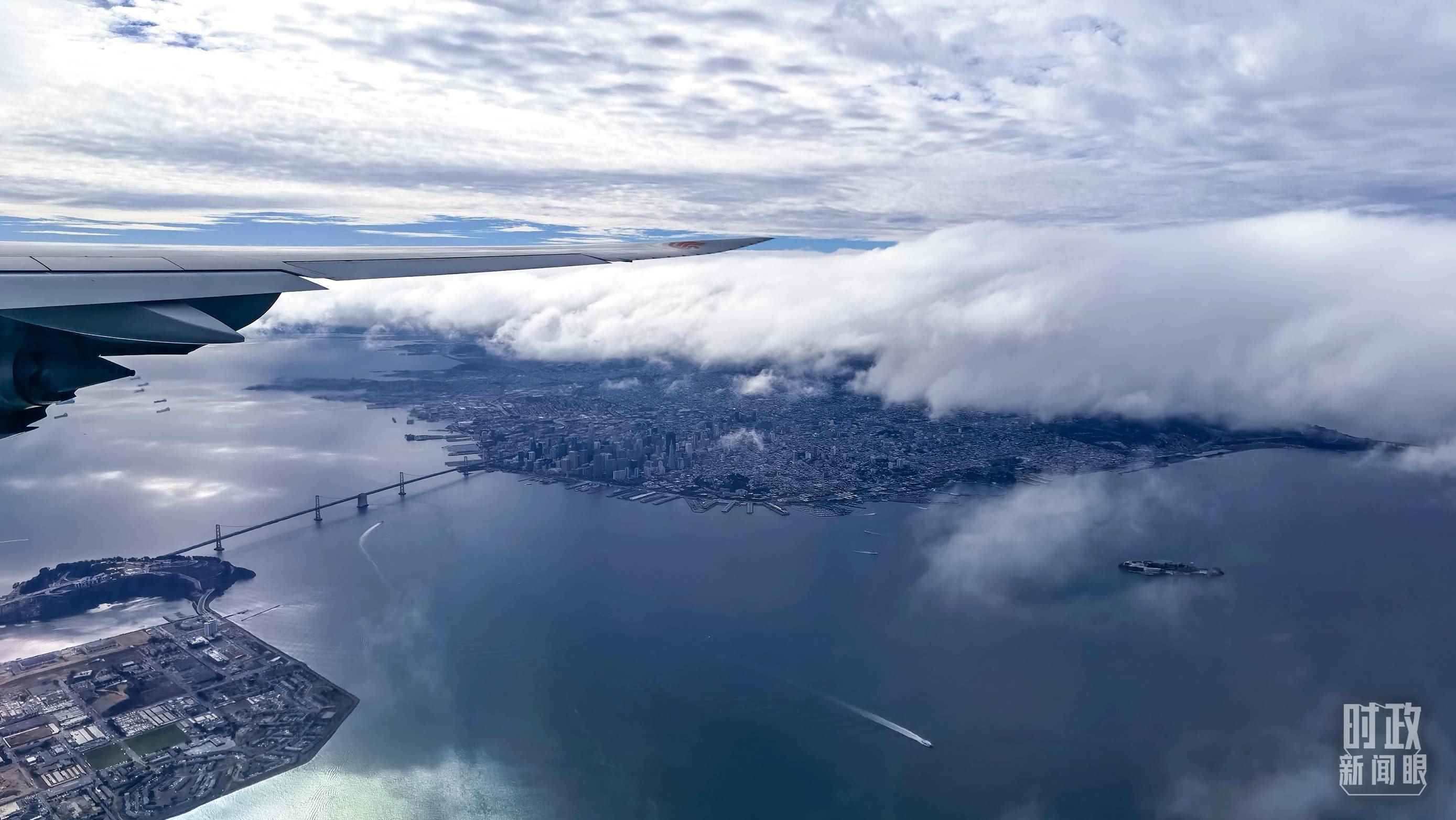 △俯瞰舊金山。（總臺央視記者馬亞陽拍攝）