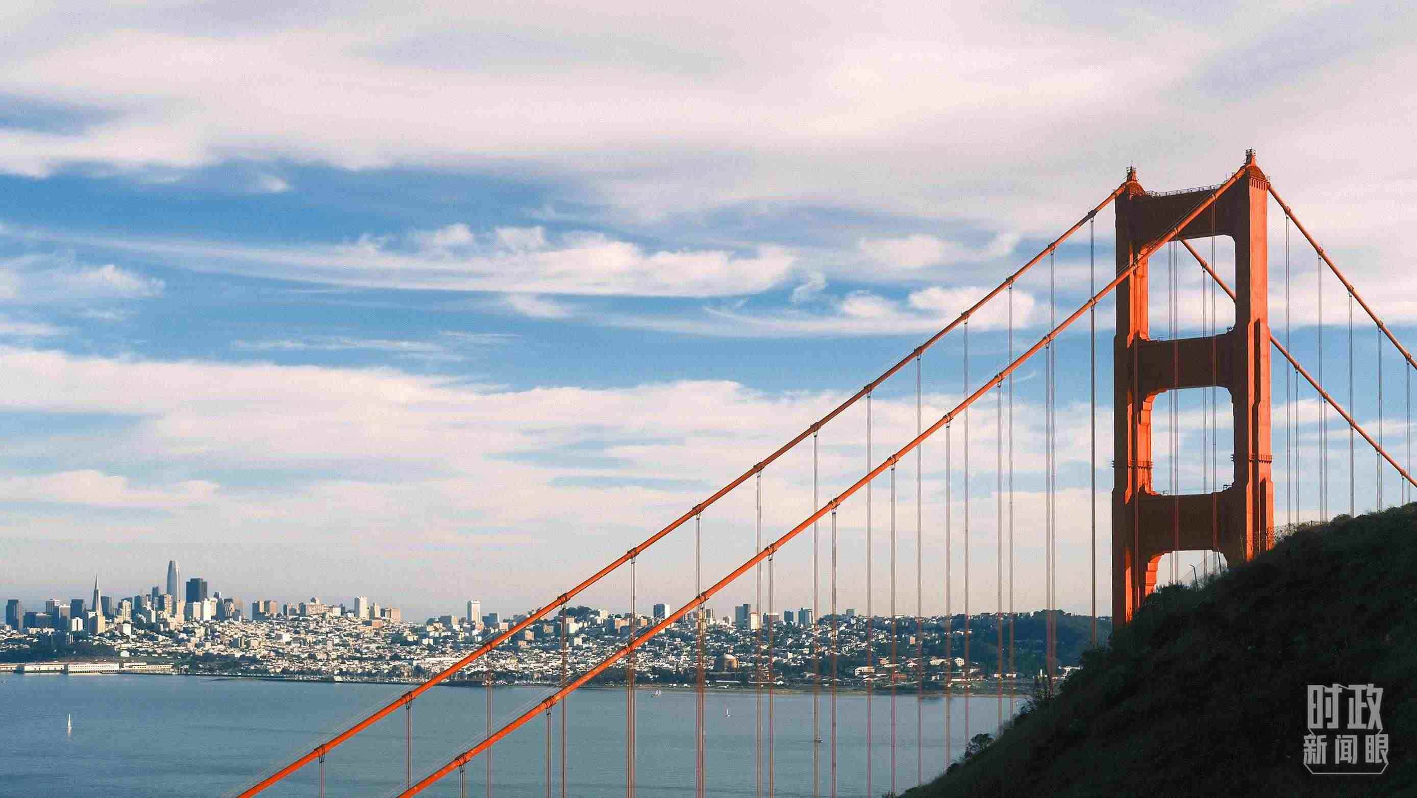 舊金山，金門(mén)大橋。（總臺(tái)央視記者盧心雨拍攝）