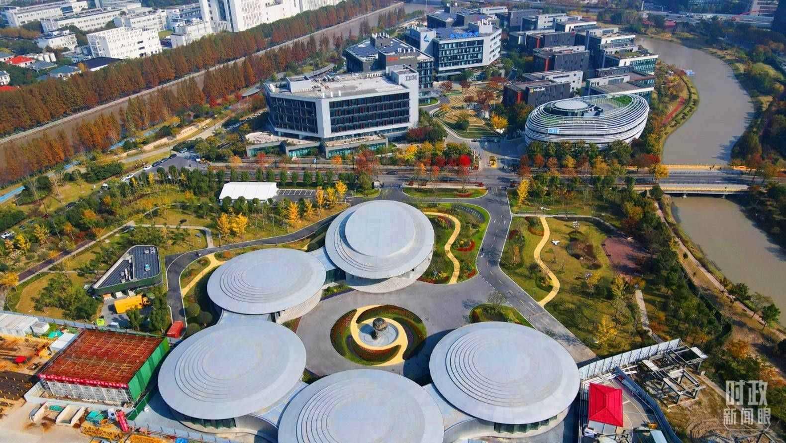 △張江科學(xué)城未來公園。（總臺(tái)央視記者范凱拍攝）