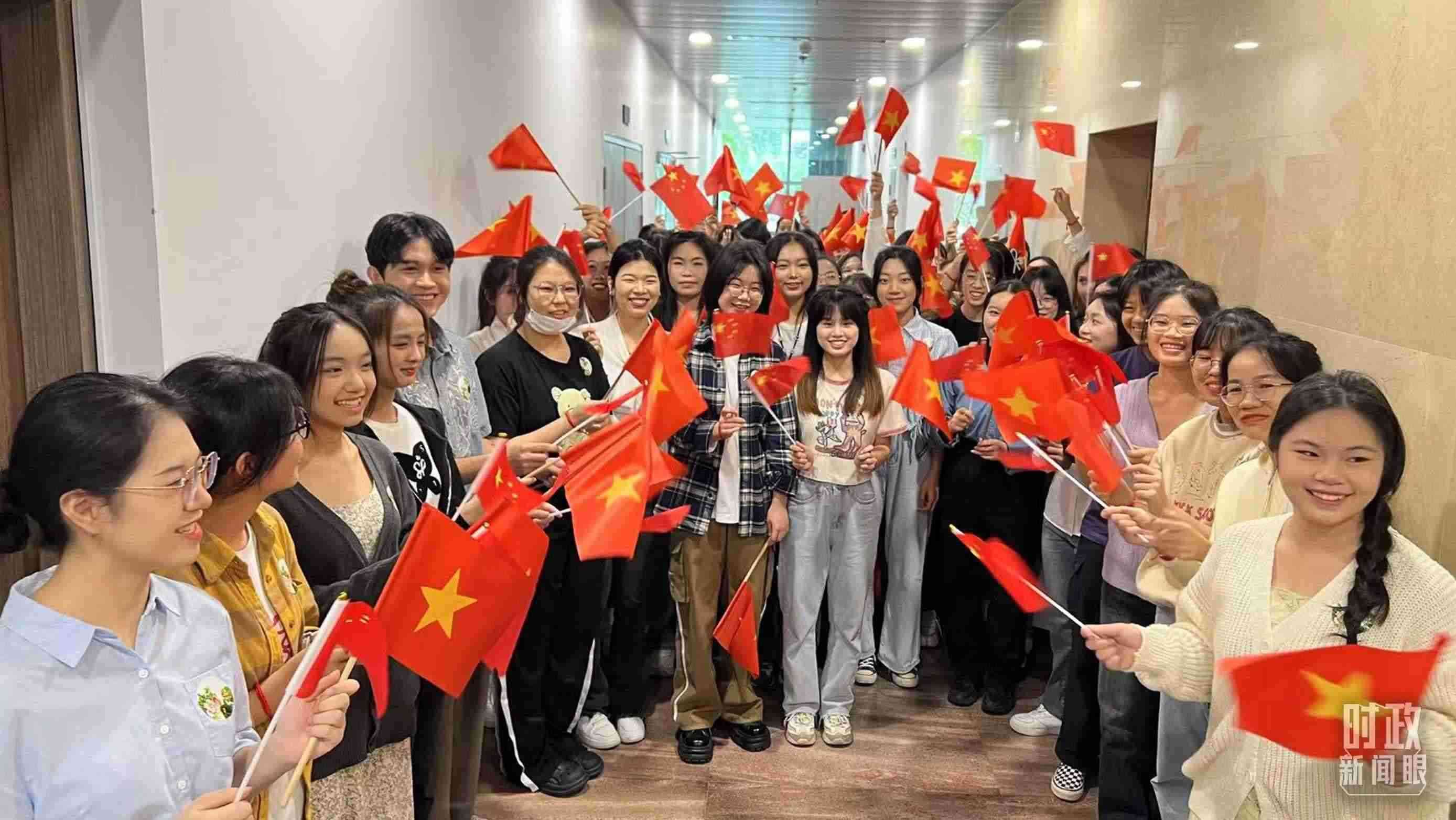 △中越青年齊聚一堂。（總臺央視記者程鋮拍攝）