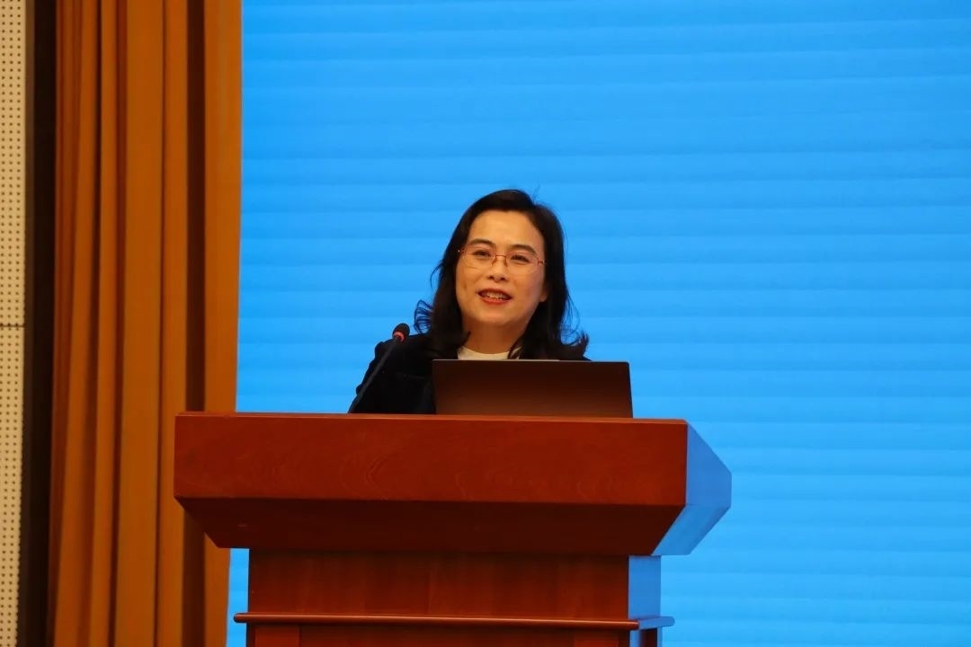 浙江師范大學(xué)副校長張建珍致辭。主辦方供圖