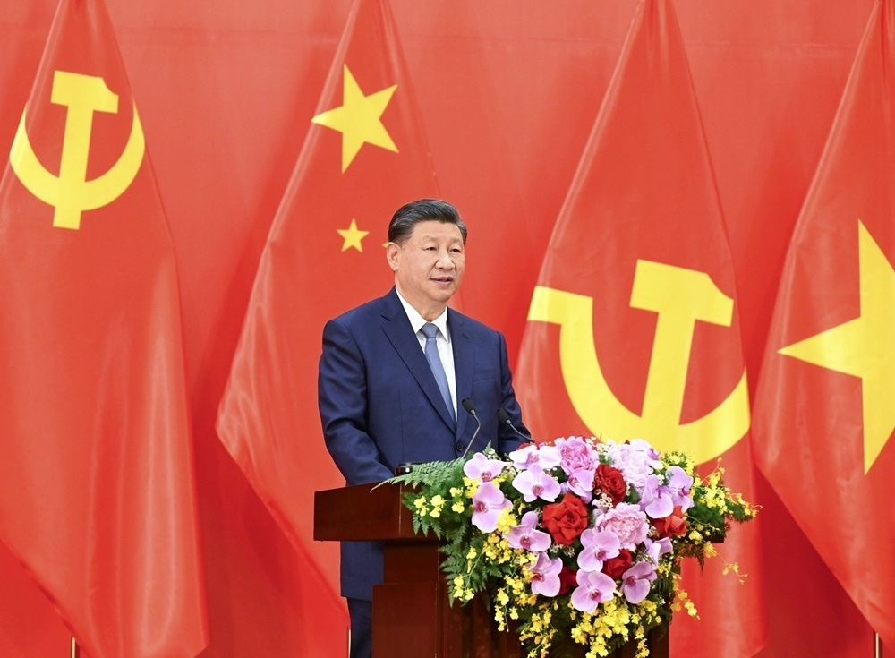 習(xí)近平總書記發(fā)表題為《賡續(xù)傳統(tǒng)友誼，開創(chuàng)中越命運(yùn)共同體建設(shè)新征程》的重要講話。