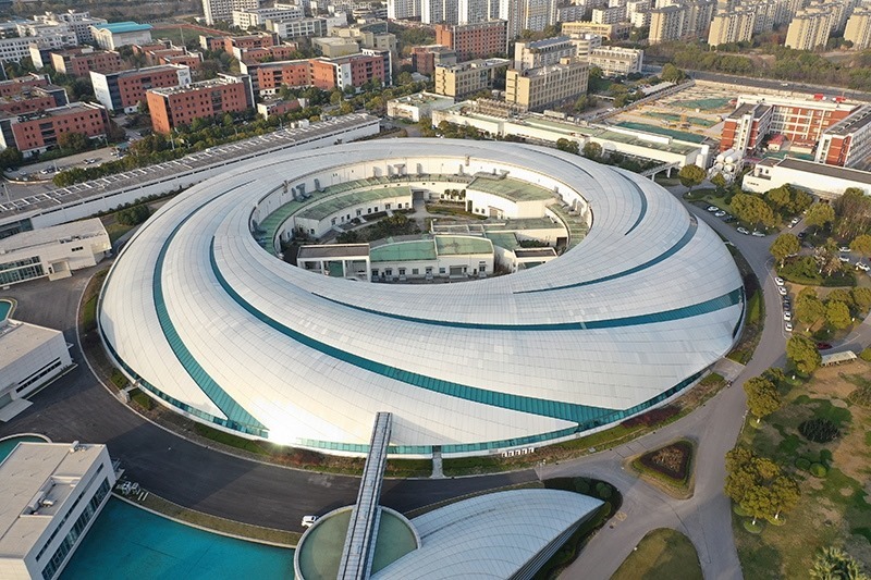 2019年3月12日，航拍上海光源項(xiàng)目。