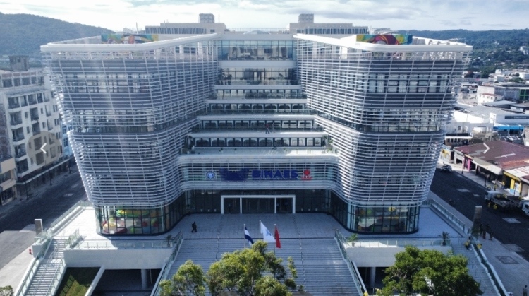 圖為中國(guó)援建薩爾瓦多國(guó)家圖書館實(shí)景。 圖片由中國(guó)援薩爾瓦多國(guó)家圖書館項(xiàng)目施工技術(shù)組提供