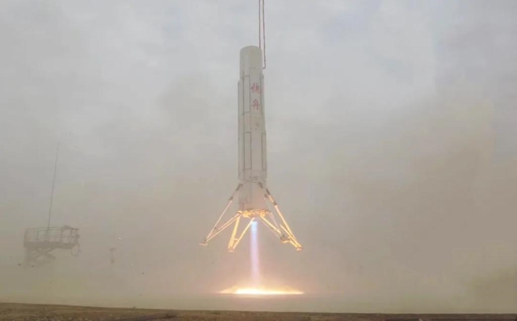 圖為垂直起降試驗(yàn)。（中國(guó)航天科工集團(tuán)供圖）