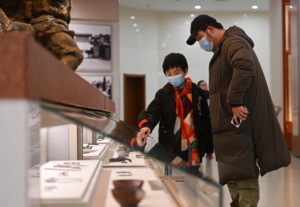 2024年1月29日，市民在平津戰(zhàn)役紀念館參觀。