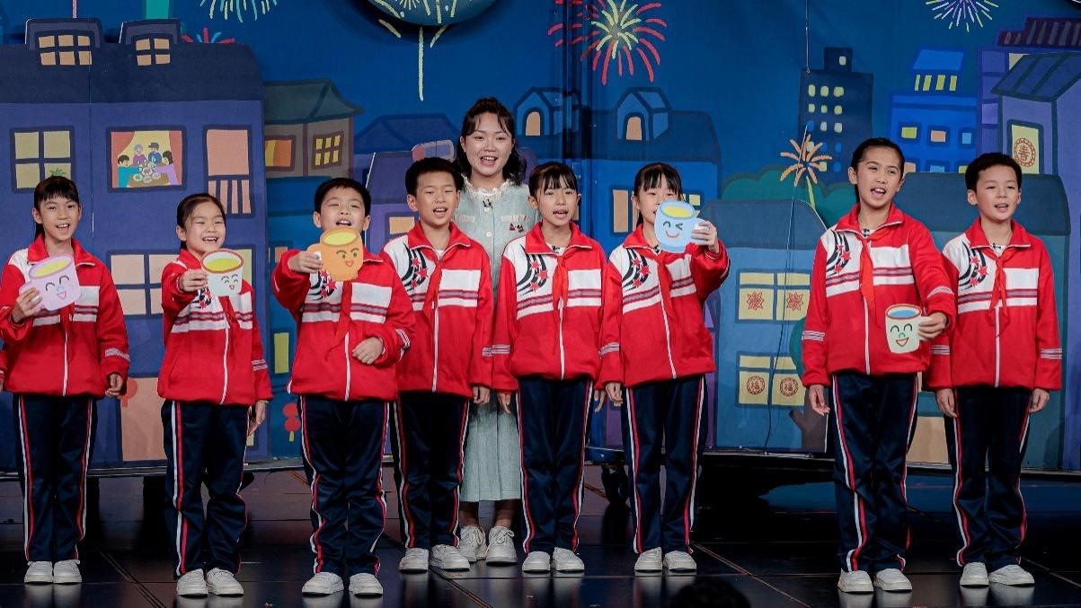 湖南省懷化市會同縣粟裕希望小學(xué)田野詩班彩排現(xiàn)場。主辦方供圖