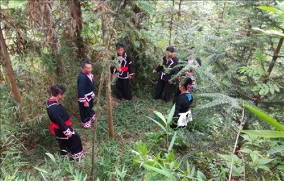 “瑤老”人民調(diào)解員翻山越嶺開展現(xiàn)場調(diào)解。