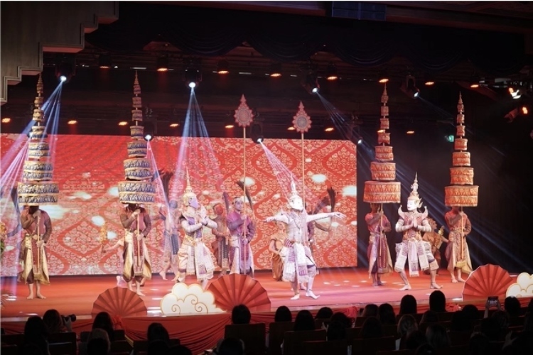 圖為2024“歡樂春節(jié)”中泰互致新春賀辭活動(dòng)現(xiàn)場。 中國駐泰國大使館文化處供圖