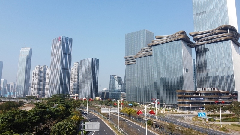 2024年1月1日，廣東珠海，橫琴粵澳深度合作區(qū)樓群。