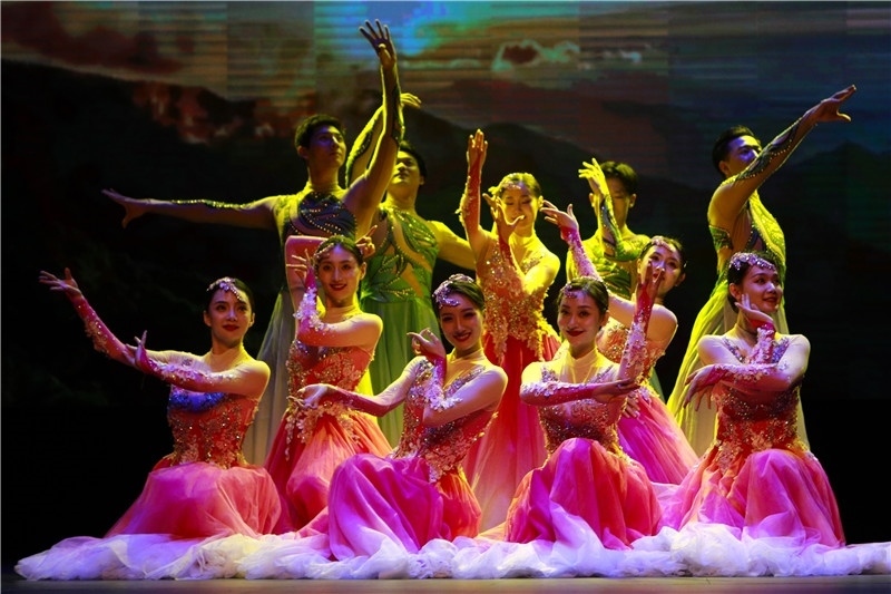 2024年“四海同春”慰僑訪演團(tuán)亞太團(tuán)新西蘭惠靈頓演出現(xiàn)場。圖片由陸欣讌、孟韜、葉勇提供