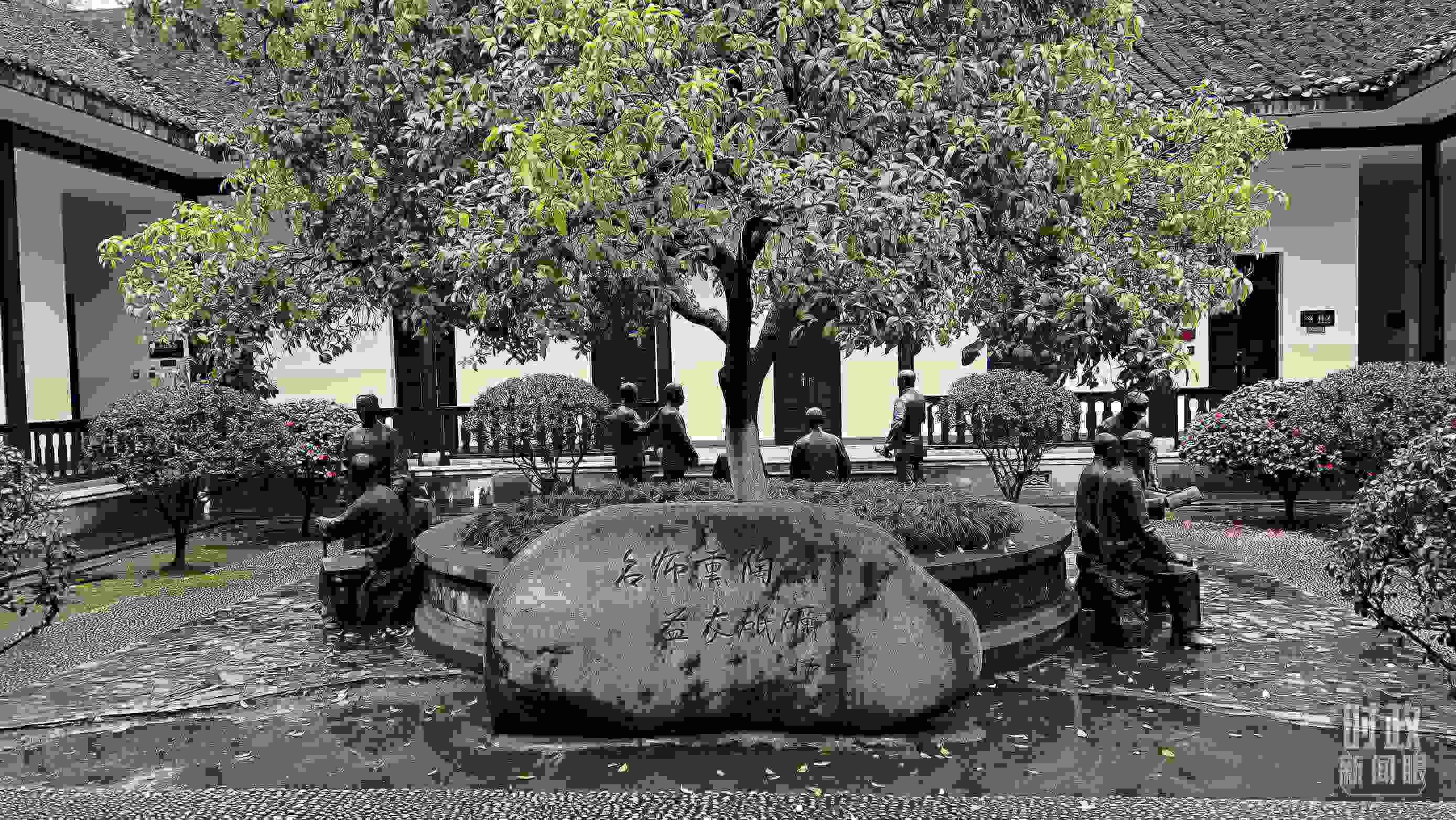 △湖南第一師范學院（城南書院校區(qū)）。（總臺央視記者覃思拍攝）