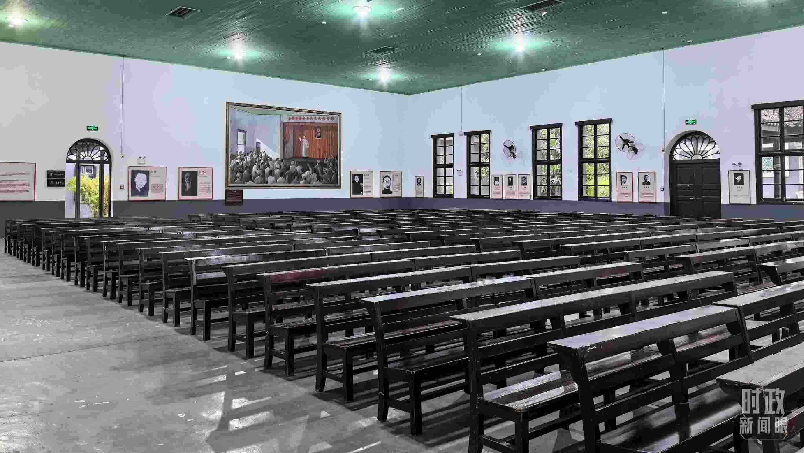 △湖南第一師范學院（城南書院校區(qū)）大禮堂。（總臺央視記者趙化拍攝）