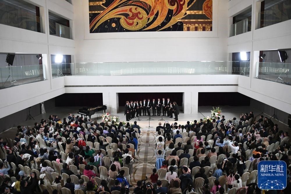 3月21日拍攝的“春暖·金融街韻律專場音樂會”現(xiàn)場。新華社記者 任超 攝