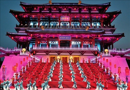 2023年5月18日至19日，中國—中亞峰會在陜西省西安市舉行。圖為中國—中亞峰會歡迎儀式現(xiàn)場（2023年5月18日攝）。申宏攝/本刊