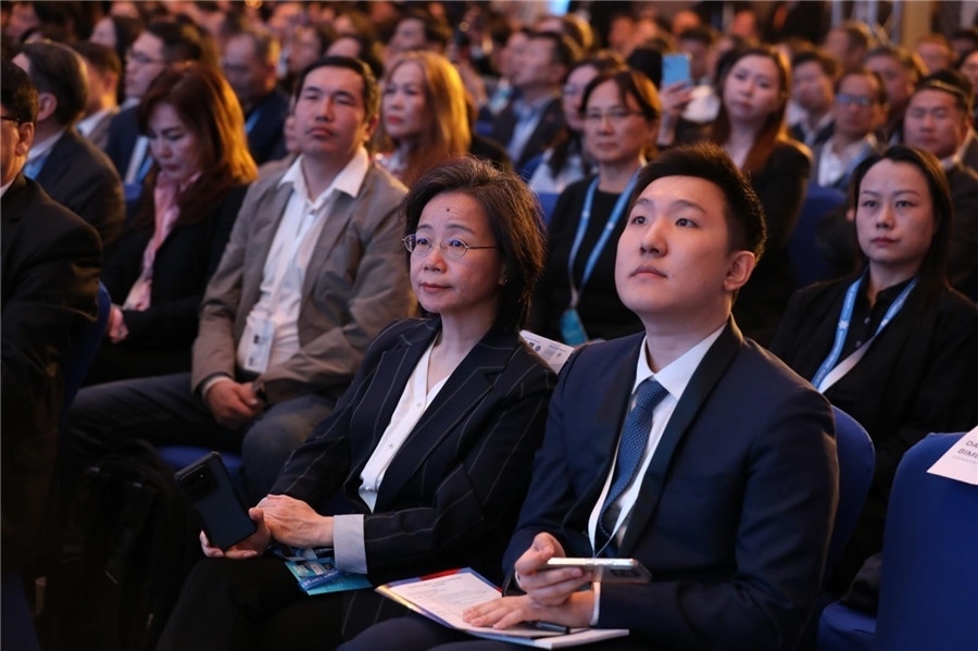 沈敏娟大使出席論壇。蒙政府官網(wǎng)供圖