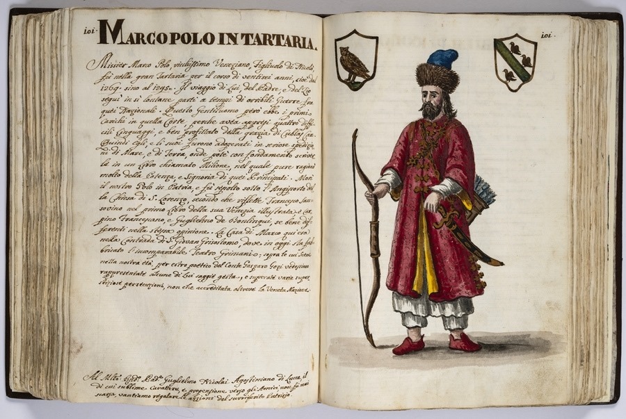 “馬可·波羅的世界”展覽的部分展品。威尼斯市立博物館基金會供圖