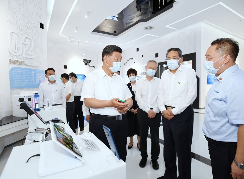 2020年8月19日下午，習近平總書記在安徽省合肥市參觀安徽創(chuàng)新館，了解安徽省科技創(chuàng)新和新興產業(yè)發(fā)展情況。