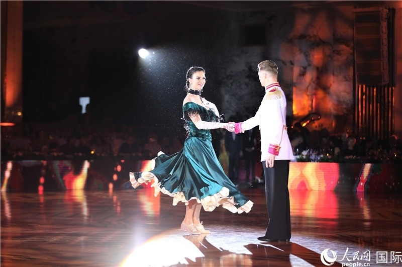 第五屆“克里姆林宮杯”國標舞錦標賽現(xiàn)場。于子恒攝